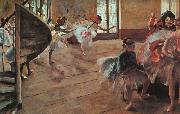 Edgar Degas The Rehearsal oil